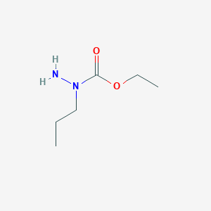 molecular formula C6H14N2O2 B2690332 Ethyl 1-propylhydrazinecarboxylate CAS No. 111508-28-2
