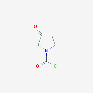 molecular formula C5H6ClNO2 B2690335 3-Oxopyrrolidine-1-carbonyl chloride CAS No. 2551118-57-9