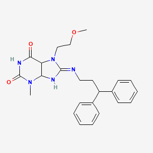 8-[(3,3-diphenylpropyl)amino]-7-(2-methoxyethyl)-3-methyl-2,3,6,7-tetrahydro-1H-purine-2,6-dione