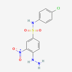 N-(4-Chloro-phenyl)-4-hydrazino-3-nitro-benzenesulfonamide