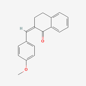 (2Z)-2-[(4-methoxyphenyl)methylidene]-1,2,3,4-tetrahydronaphthalen-1-one