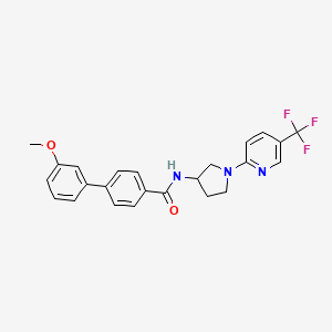 3'-methoxy-N-(1-(5-(trifluoromethyl)pyridin-2-yl)pyrrolidin-3-yl)-[1,1'-biphenyl]-4-carboxamide