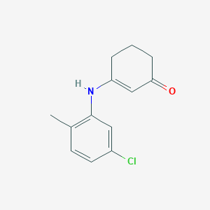 molecular formula C13H14ClNO B2690398 3-[(5-Chloro-2-methylphenyl)amino]cyclohex-2-en-1-one CAS No. 166883-90-5