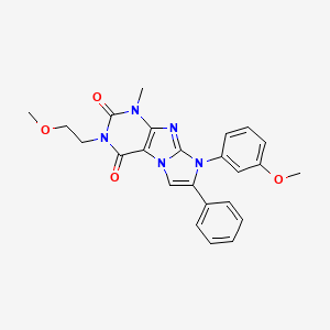 3-(2-Methoxyethyl)-8-(3-methoxyphenyl)-1-methyl-7-phenyl-1,3,5-trihydro-4-imid azolino[1,2-h]purine-2,4-dione
