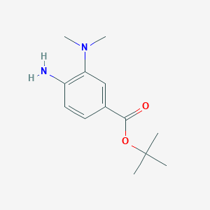 molecular formula C13H20N2O2 B2690438 Tert-butyl 4-amino-3-(dimethylamino)benzoate CAS No. 2248325-90-6