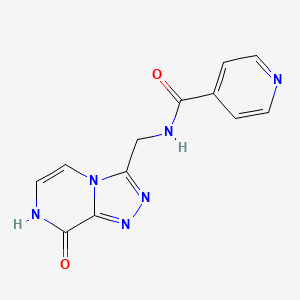 molecular formula C12H10N6O2 B2690444 N-((8-hydroxy-[1,2,4]triazolo[4,3-a]pyrazin-3-yl)methyl)isonicotinamide CAS No. 2034280-81-2