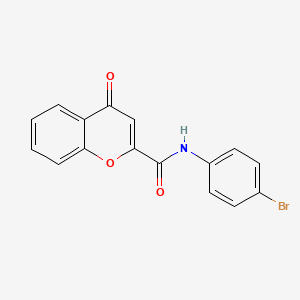 molecular formula C16H10BrNO3 B2690468 N-(4-bromophenyl)-4-oxo-4H-chromene-2-carboxamide CAS No. 361166-47-4