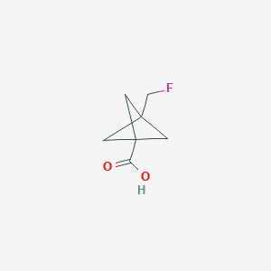 molecular formula C7H9FO2 B2690553 3-(Fluoromethyl)bicyclo[1.1.1]pentane-1-carboxylic acid CAS No. 2092075-80-2