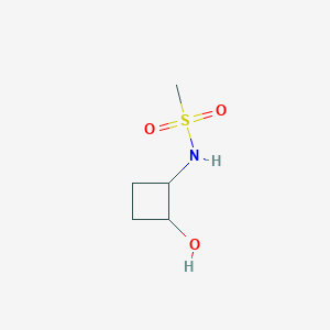 molecular formula C5H11NO3S B2690572 N-(2-hydroxycyclobutyl)methanesulfonamide CAS No. 2198917-61-0