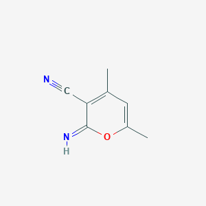 molecular formula C8H8N2O B2690588 2-Imino-4,6-dimethyl-2H-pyran-3-carbonitrile CAS No. 60989-51-7