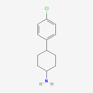 molecular formula C12H16ClN B2690589 4-(4-Chlorophenyl)cyclohexan-1-amine CAS No. 1202890-80-9