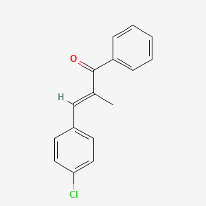 molecular formula C16H13ClO B2690615 (2E)-3-(4-chlorophenyl)-2-methyl-1-phenylprop-2-en-1-one CAS No. 1478988-74-7