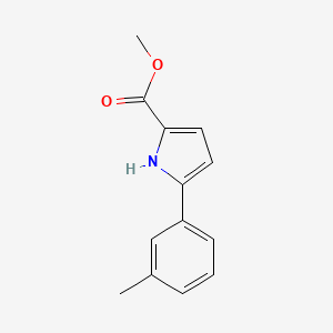 molecular formula C13H13NO2 B2690625 methyl 5-(3-methylphenyl)-1H-pyrrole-2-carboxylate CAS No. 1000682-37-0