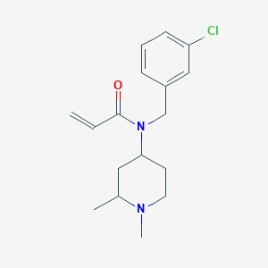 molecular formula C17H23ClN2O B2690653 N-[(3-Chlorophenyl)methyl]-N-(1,2-dimethylpiperidin-4-yl)prop-2-enamide CAS No. 2411200-56-9