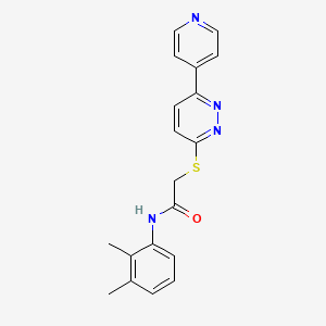 molecular formula C19H18N4OS B2690663 N-(2,3-dimethylphenyl)-2-{[6-(pyridin-4-yl)pyridazin-3-yl]sulfanyl}acetamide CAS No. 872701-57-0