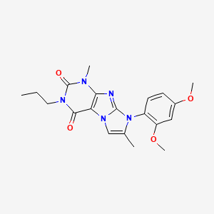8-(2,4-dimethoxyphenyl)-1,7-dimethyl-3-propyl-1H-imidazo[2,1-f]purine-2,4(3H,8H)-dione