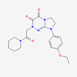 8-(4-ethoxyphenyl)-2-(2-oxo-2-(piperidin-1-yl)ethyl)-7,8-dihydroimidazo[2,1-c][1,2,4]triazine-3,4(2H,6H)-dione