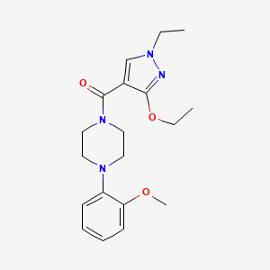 (3-ethoxy-1-ethyl-1H-pyrazol-4-yl)(4-(2-methoxyphenyl)piperazin-1-yl)methanone