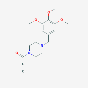 1-{4-[(3,4,5-Trimethoxyphenyl)methyl]piperazin-1-yl}but-2-yn-1-one