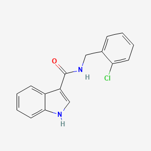 molecular formula C16H13ClN2O B2690764 N-(2-chlorobenzyl)-1H-indole-3-carboxamide CAS No. 866132-53-8