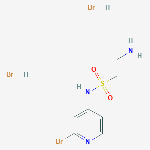 2-Amino-N-(2-bromopyridin-4-yl)ethanesulfonamide;dihydrobromide