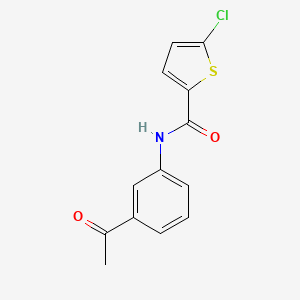 molecular formula C13H10ClNO2S B2690770 N-(3-acetylphenyl)-5-chlorothiophene-2-carboxamide CAS No. 312772-68-2