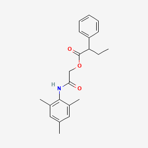 molecular formula C21H25NO3 B2690777 [(2,4,6-TRIMETHYLPHENYL)CARBAMOYL]METHYL 2-PHENYLBUTANOATE CAS No. 379709-71-4