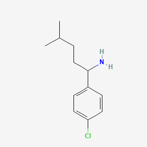 1-(4-Chlorophenyl)-4-methylpentan-1-amine