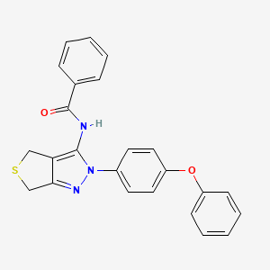 N-(2-(4-phenoxyphenyl)-4,6-dihydro-2H-thieno[3,4-c]pyrazol-3-yl)benzamide