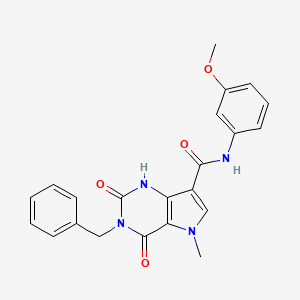 3-benzyl-N-(3-methoxyphenyl)-5-methyl-2,4-dioxo-2,3,4,5-tetrahydro-1H-pyrrolo[3,2-d]pyrimidine-7-carboxamide
