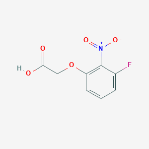 molecular formula C8H6FNO5 B2690792 3-Fluoro-2-nitrophenoxyacetic acid CAS No. 1592955-55-9