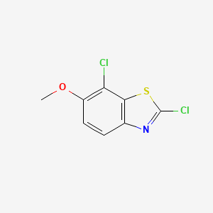 molecular formula C8H5Cl2NOS B2690805 2,7-Dichloro-6-methoxybenzo[d]thiazole CAS No. 1784096-83-8