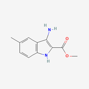 molecular formula C11H12N2O2 B2690844 methyl 3-amino-5-methyl-1H-indole-2-carboxylate CAS No. 462068-67-3