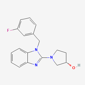 (S)-1-(1-(3-Fluorobenzyl)-1H-benzo[d]imidazol-2-yl)pyrrolidin-3-ol