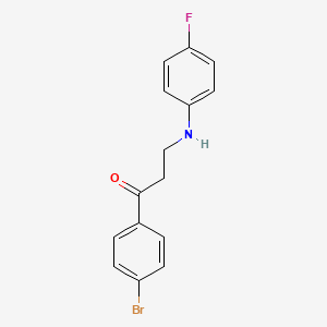 1-(4-Bromophenyl)-3-(4-fluoroanilino)-1-propanone