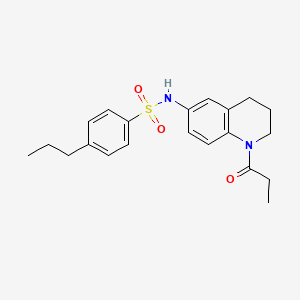 N-(1-propionyl-1,2,3,4-tetrahydroquinolin-6-yl)-4-propylbenzenesulfonamide