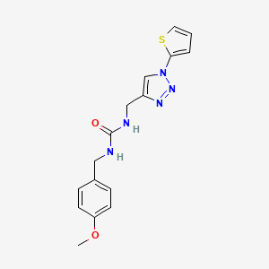 1-(4-methoxybenzyl)-3-((1-(thiophen-2-yl)-1H-1,2,3-triazol-4-yl)methyl)urea