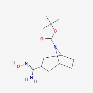 tert-Butyl 3-[(Z)-N'-hydroxycarbamimidoyl]-8-azabicyclo[3.2.1]octane-8-carboxylate