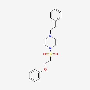 1-Phenethyl-4-((2-phenoxyethyl)sulfonyl)piperazine