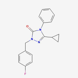 3-cyclopropyl-1-(4-fluorobenzyl)-4-phenyl-1H-1,2,4-triazol-5(4H)-one