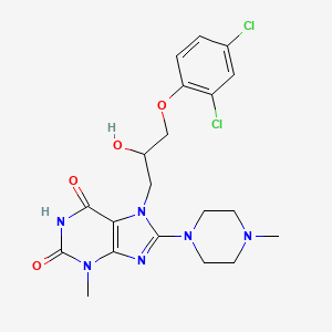 7-(3-(2,4-dichlorophenoxy)-2-hydroxypropyl)-3-methyl-8-(4-methylpiperazin-1-yl)-1H-purine-2,6(3H,7H)-dione