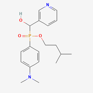 Isopentyl (4-(dimethylamino)phenyl)(hydroxy(pyridin-3-yl)methyl)phosphinate
