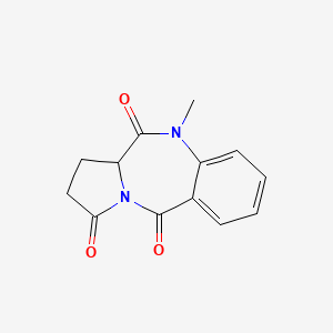 molecular formula C13H12N2O3 B2690876 10-methyl-1H-pyrrolo[2,1-c][1,4]benzodiazepine-3,5,11(2H,10H,11aH)-trione CAS No. 128076-31-3