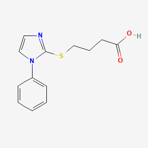 4-[(1-phenyl-1H-imidazol-2-yl)sulfanyl]butanoic acid