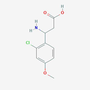 3-Amino-3-(2-chloro-4-methoxyphenyl)propanoic acid