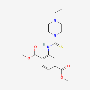 Dimethyl 2-{[(4-ethylpiperazin-1-yl)carbonothioyl]amino}terephthalate