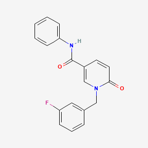 1-(3-fluorobenzyl)-6-oxo-N-phenyl-1,6-dihydropyridine-3-carboxamide