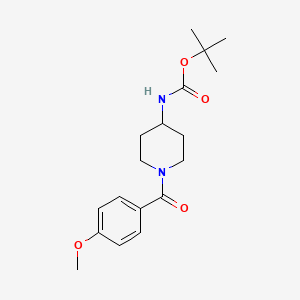 molecular formula C18H26N2O4 B2690922 tert-Butyl 1-(4-methoxybenzoyl)piperidin-4-ylcarbamate CAS No. 1261009-88-4