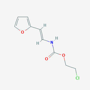 molecular formula C9H10ClNO3 B2690923 2-氯乙基N-[(E)-2-(呋喃-2-基)乙烯基]氨甲酸酯 CAS No. 338399-71-6