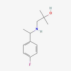 1-{[1-(4-Fluorophenyl)ethyl]amino}-2-methylpropan-2-ol